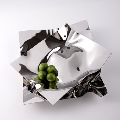 Nordic Style Stainless Steel Irregular Fruit Bowl