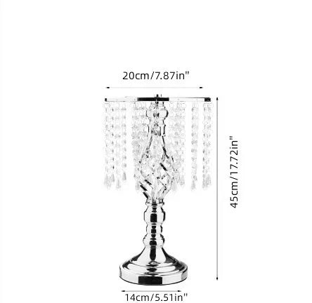 HOT Wedding Flower Stand Metal Flower Vases Crystal Flower Stand Wedding Centerpieces for Tables Party Dinner Hotel Decoration
