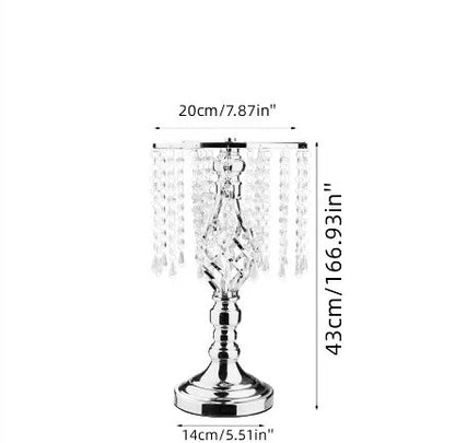 HOT Wedding Flower Stand Metal Flower Vases Crystal Flower Stand Wedding Centerpieces for Tables Party Dinner Hotel Decoration