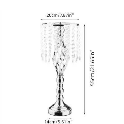 HOT Wedding Flower Stand Metal Flower Vases Crystal Flower Stand Wedding Centerpieces for Tables Party Dinner Hotel Decoration