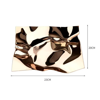 Nordic Style Stainless Steel Irregular Fruit Bowl